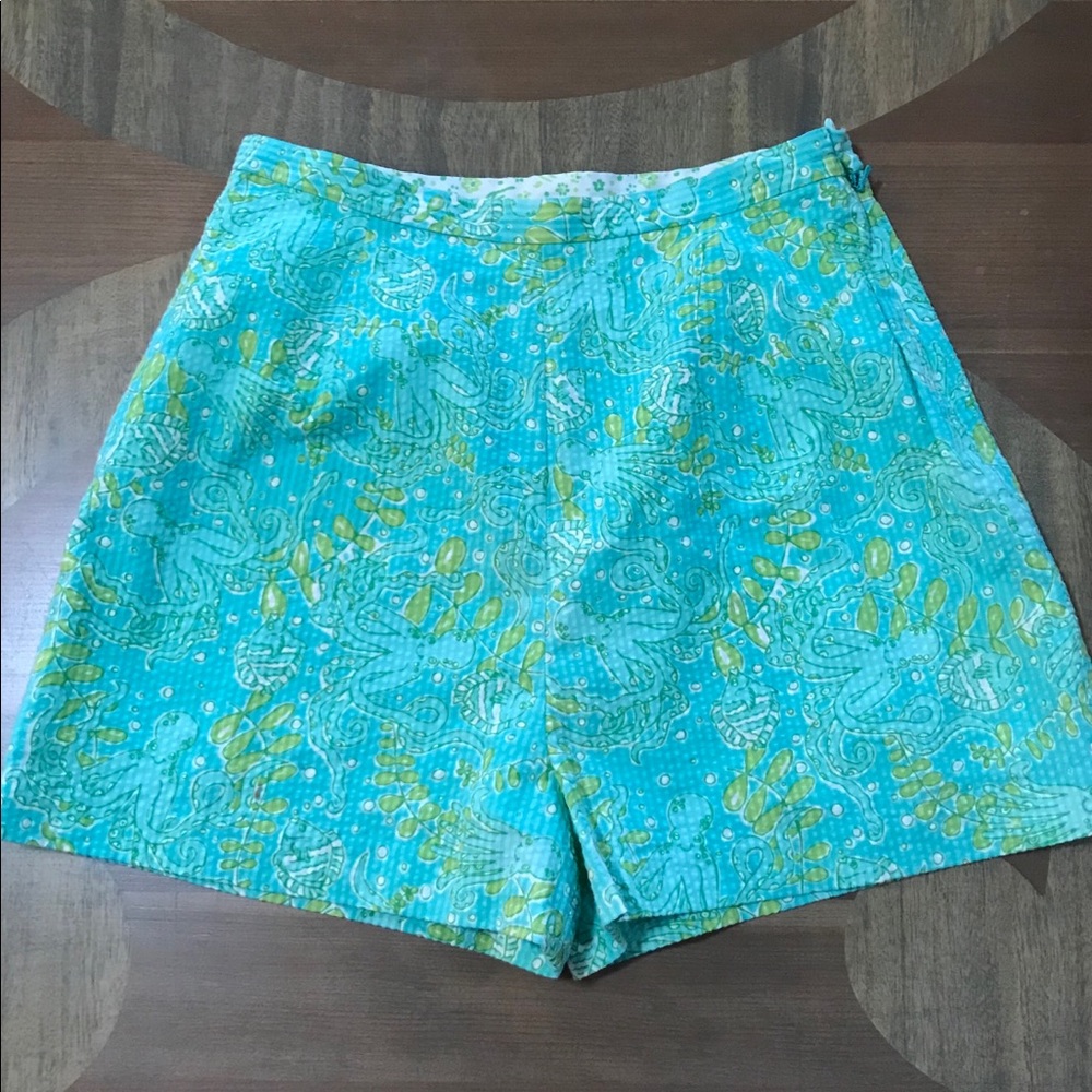 Lilly Pulitzer High Waisted Shorts*Octopus*Sz 8